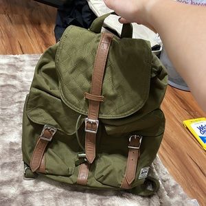 Olive green backpack